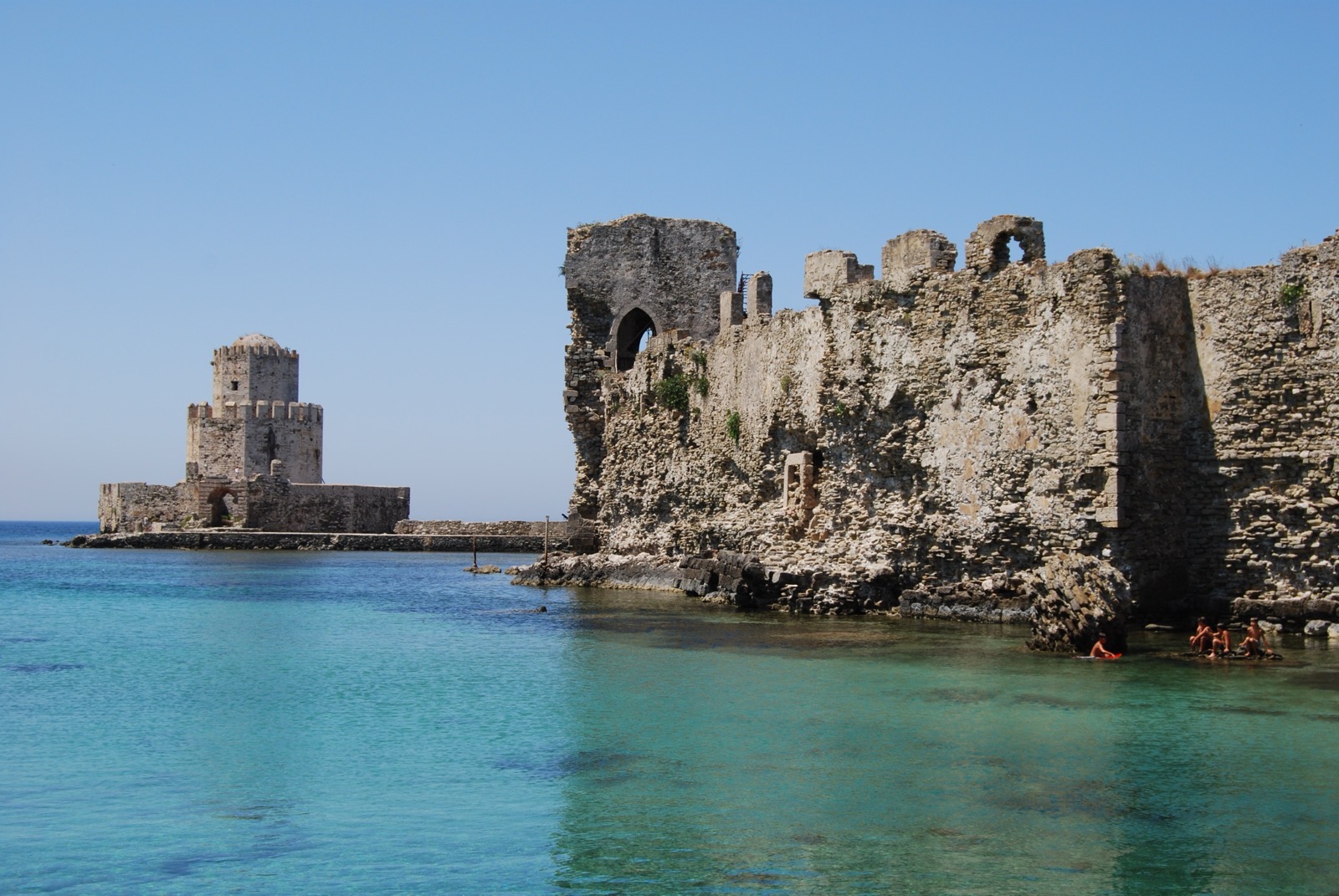 The Venetian castle of Methoni with the Burtzi fortress, filming location for The Odyssey