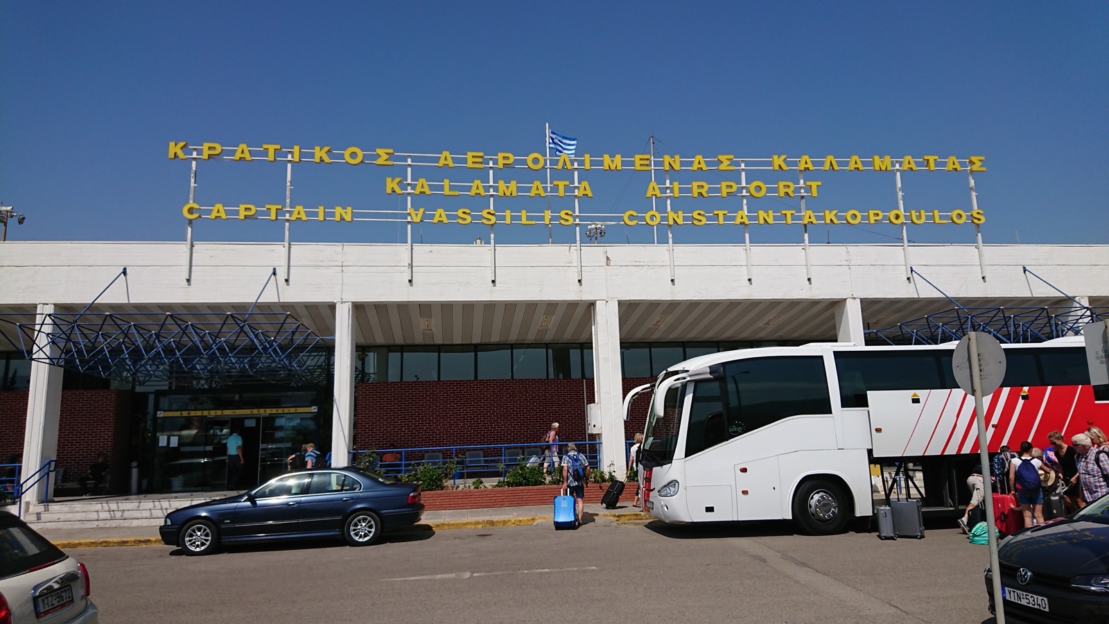 Flying to Athens and the Bus to Kalamata