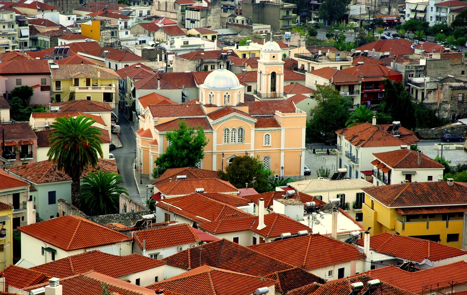 The old town centre of Kalamata